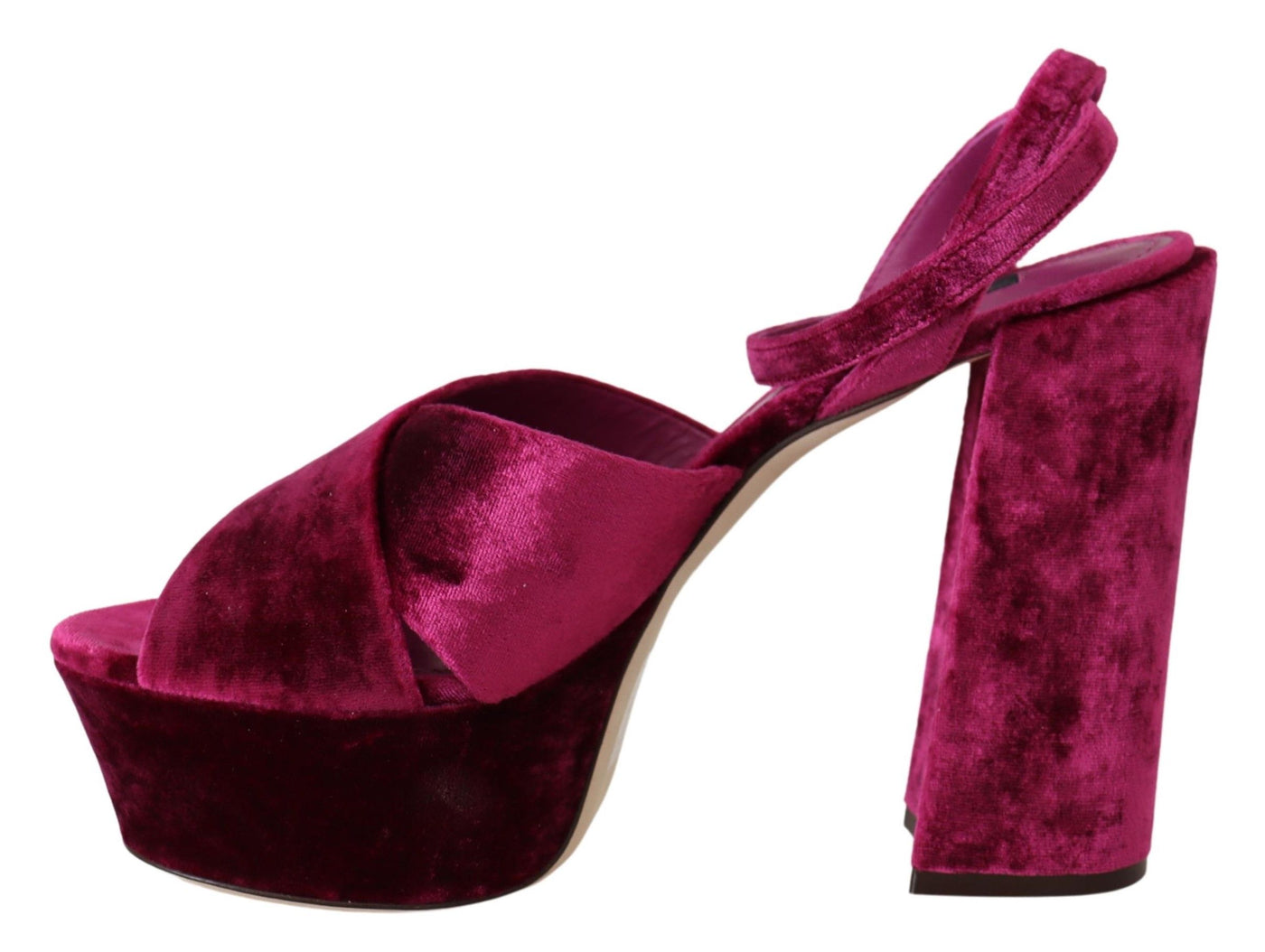 Pink Velvet Platform Sandals Keira Shoes