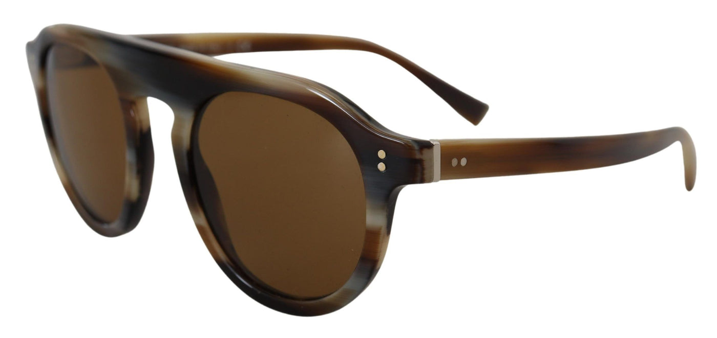 Brown Tortoise Oval Full Rim Eyewear DG4306 Sunglasses