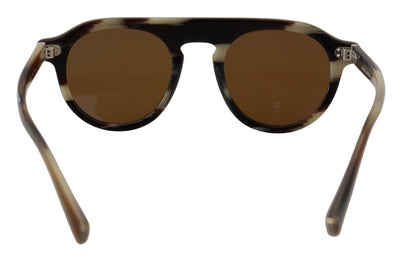 Brown Tortoise Oval Full Rim Eyewear DG4306 Sunglasses