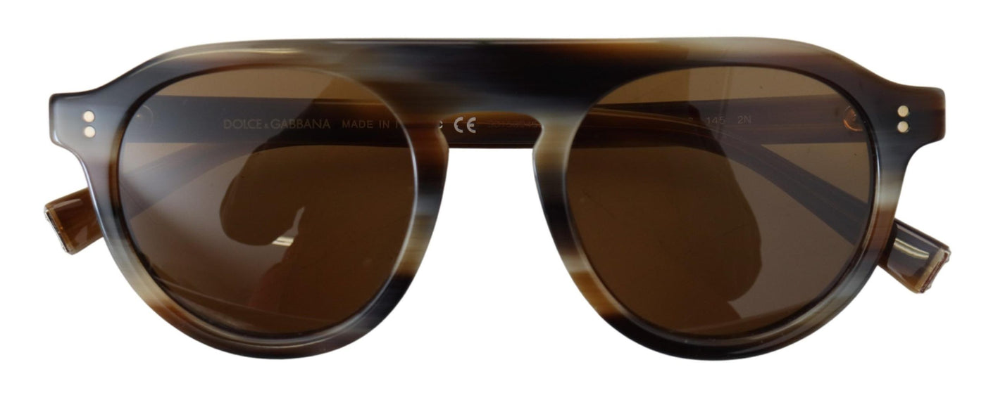 Brown Tortoise Oval Full Rim Eyewear DG4306 Sunglasses