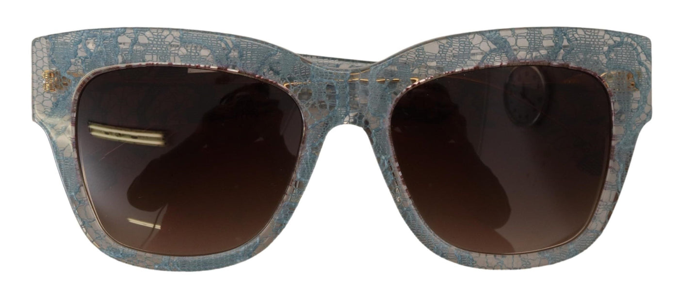 Blue Lace Acetate Crystal Butterfly DG4231 Sunglasses