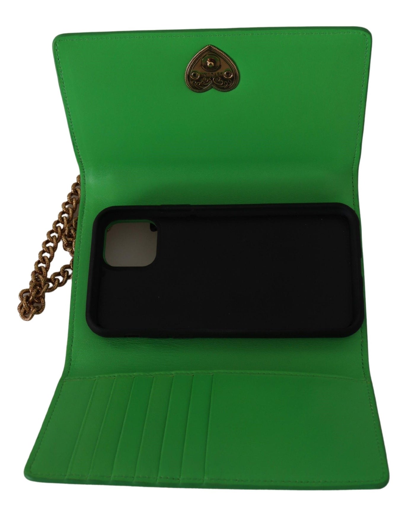 Green Leather Devotion Cardholder IPHONE 11 PRO Wallet