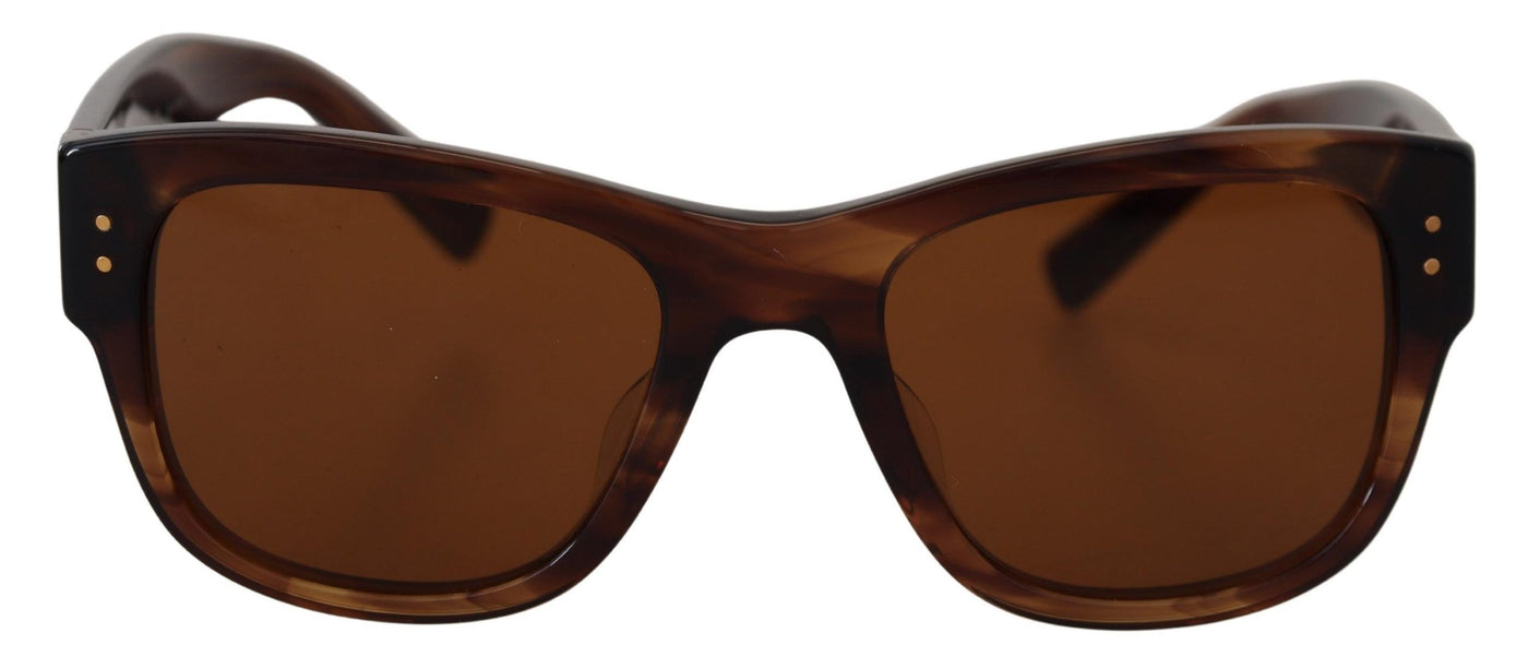 Brown Square Acetate Frame UV DG4338F Sunglasses