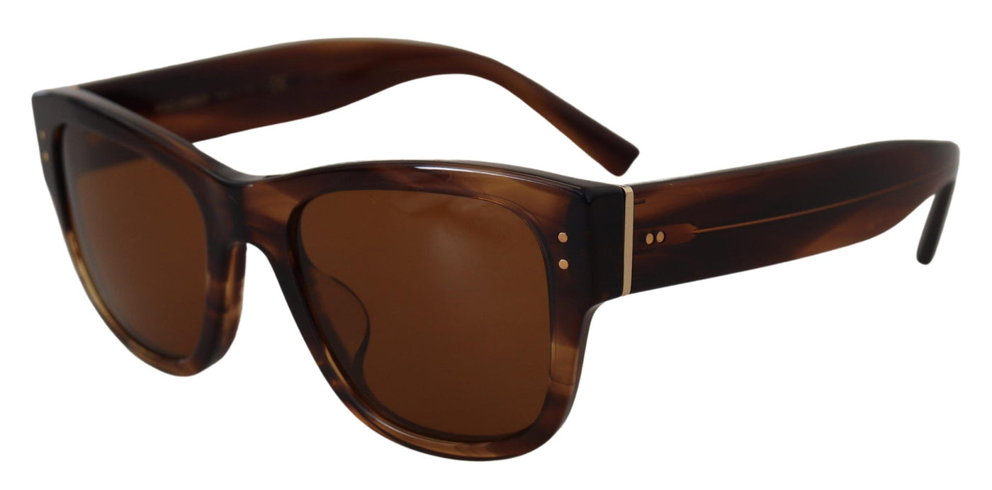 Brown Square Acetate Frame UV DG4338F Sunglasses