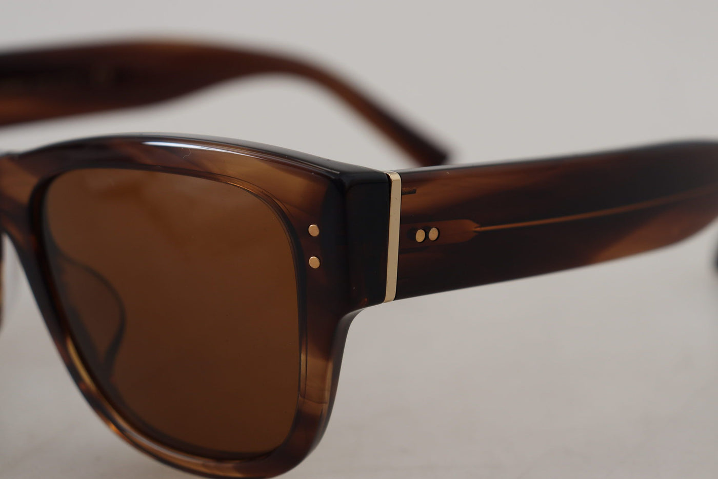 Brown Square Acetate Frame UV DG4338F Sunglasses