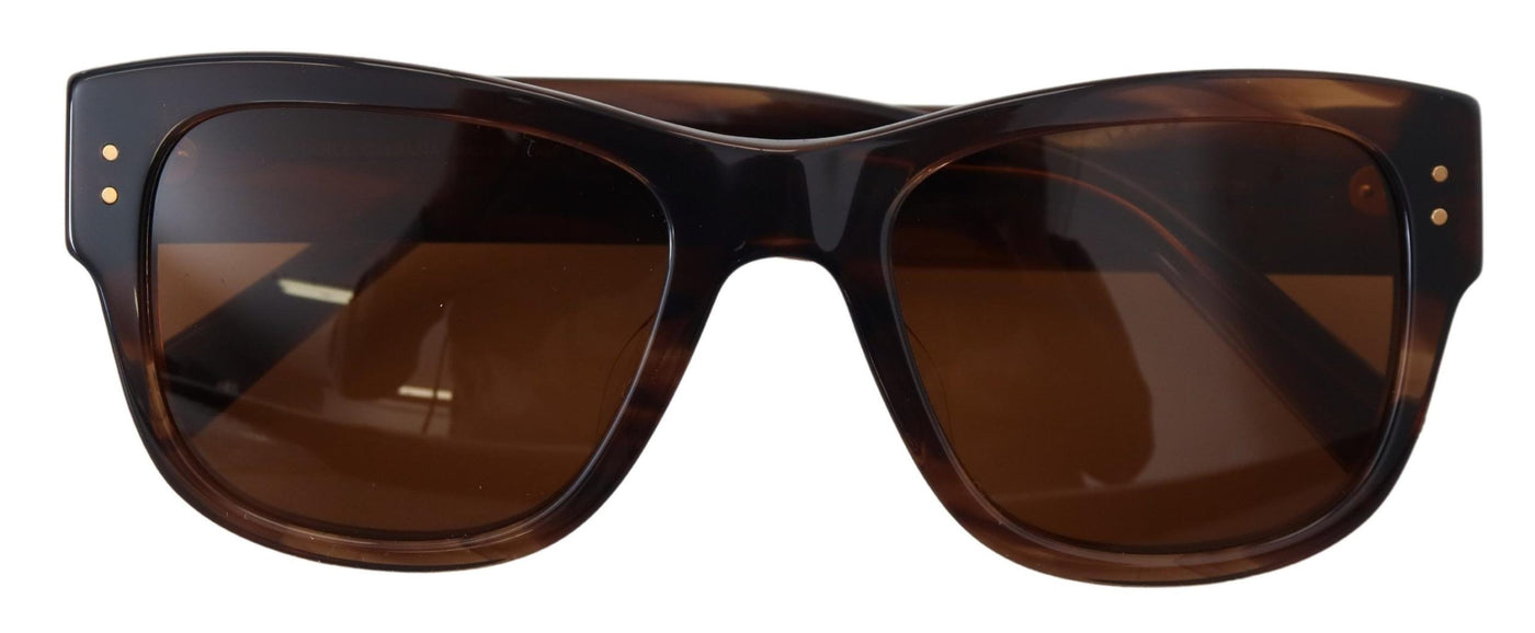 Brown Square Acetate Frame UV DG4338F Sunglasses