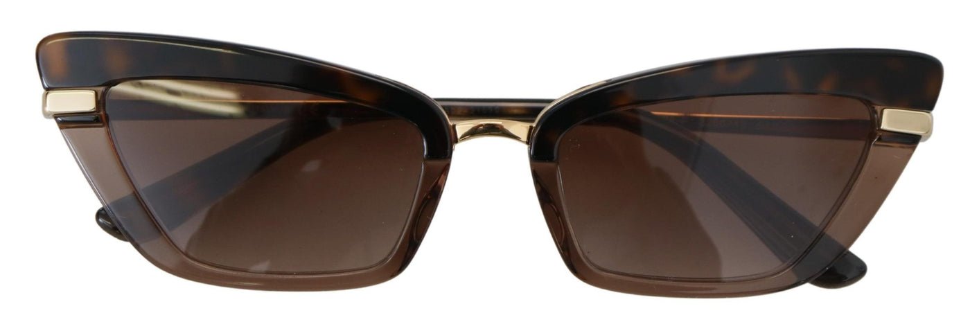 Brown Plastic Gradient Lens Cat Eye DG4378F Sunglasses