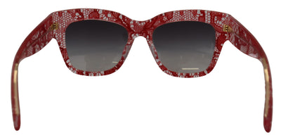 Red Lace Acetate Rectangle Shades  DG4231F  Sunglasses