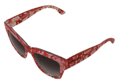 Red Lace Acetate Rectangle Shades  DG4231F  Sunglasses