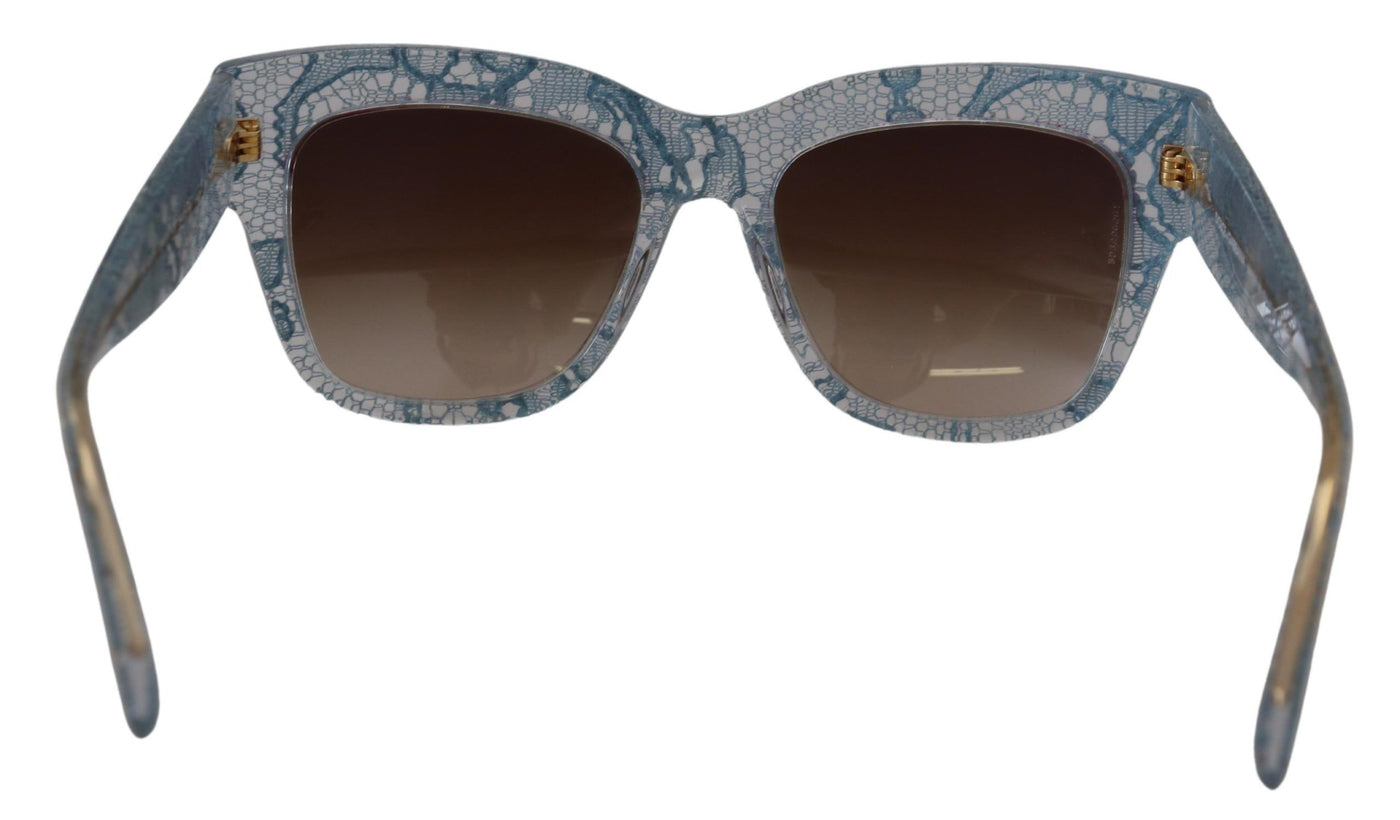 Blue Lace Acetate Rectangle DG4231 Shades Sunglasses