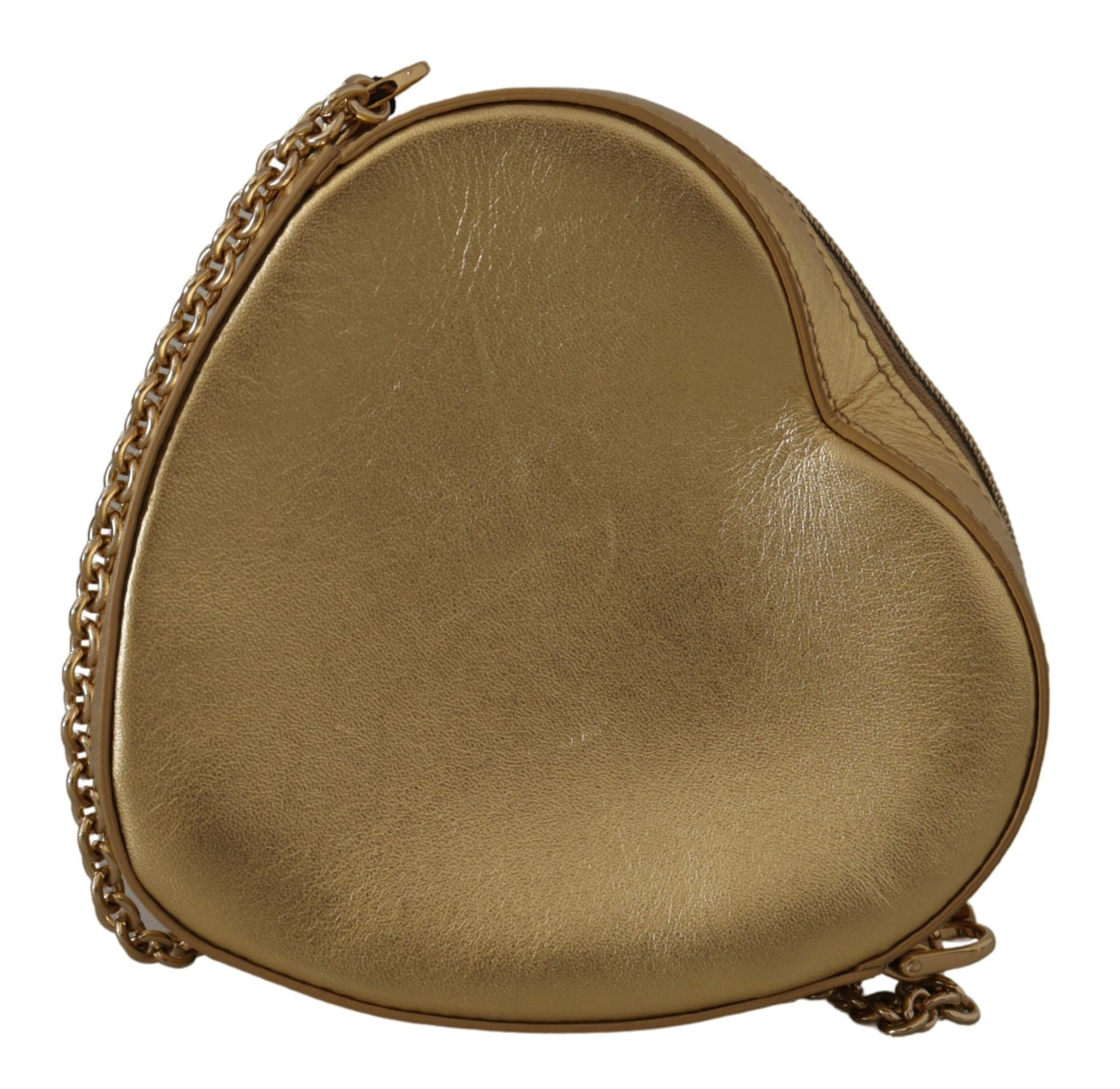 Gold Leather Heart Kids BAMBINO Bag