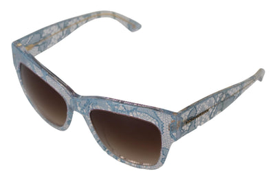 Blue Lace Acetate Rectangle DG4231 Shades Sunglasses