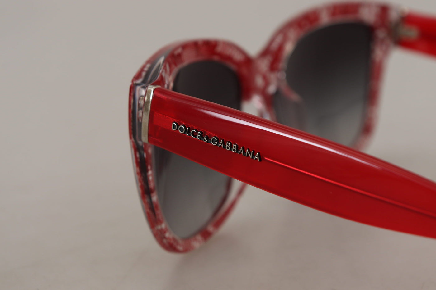 Red Lace Acetate Rectangle Shades DG4226F Sunglasses