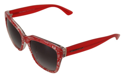 Red Lace Acetate Rectangle Shades DG4226F Sunglasses