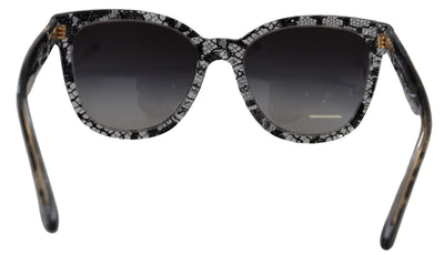 Black Lace White Acetate Frame Shades DG4190 Sunglasses