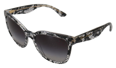 Black Lace White Acetate Frame Shades DG4190 Sunglasses