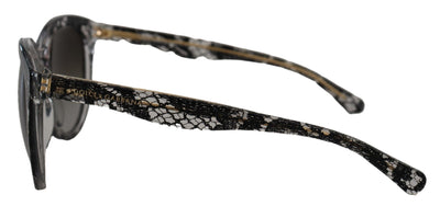 Black Lace White Acetate Frame Shades DG4149 Sunglasses