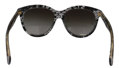 Black Lace White Acetate Frame Shades DG4149 Sunglasses