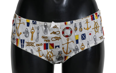 Underwear Sailor Print Silk Bottoms