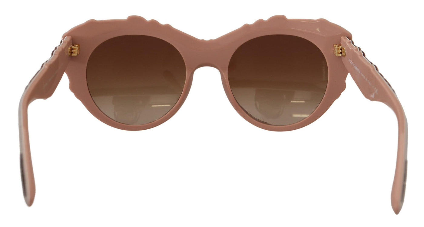 Pink Plastic Brocade Full Rim Eyewear DG4267 Sunglasses