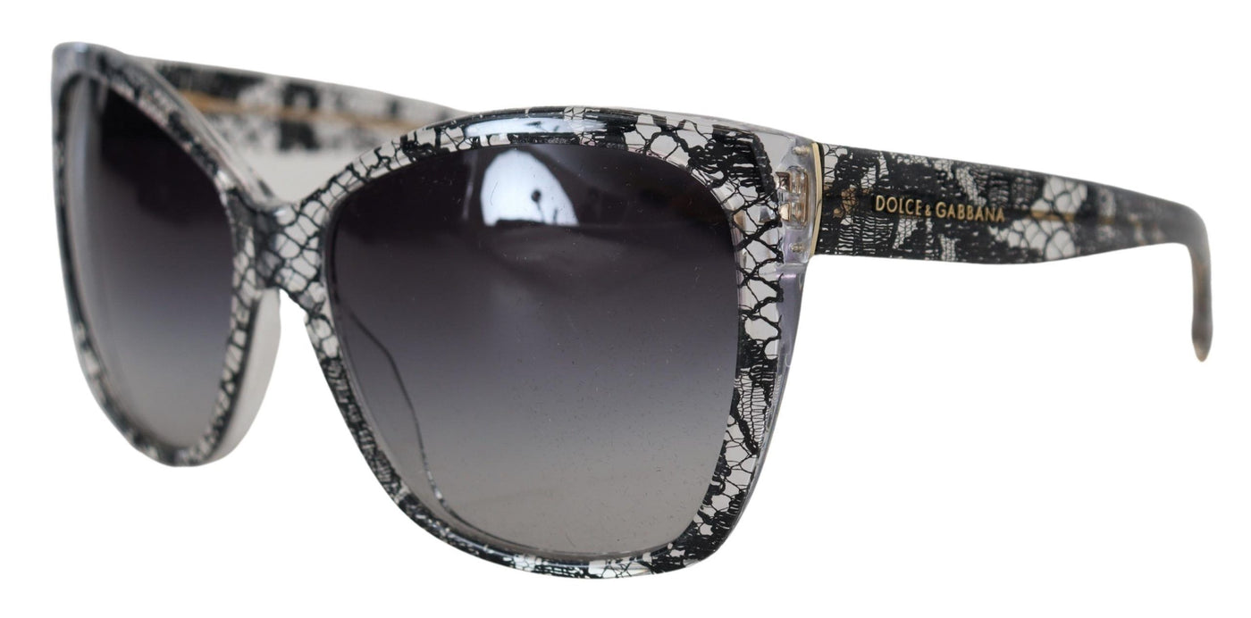 Black Lace White Acetate Frame DG4111M Shades Sunglasses