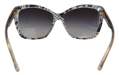 Black Lace White Acetate Frame DG4111M Shades Sunglasses