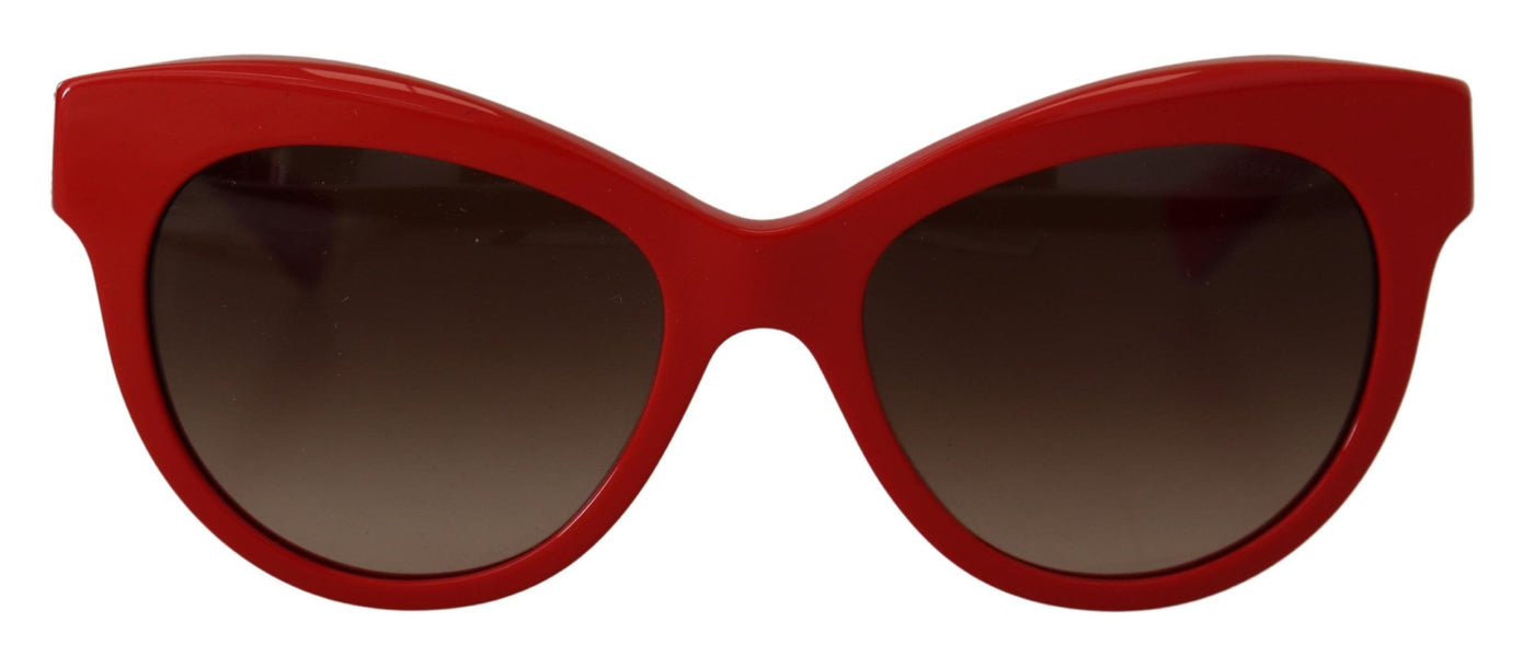 Red Cat Eye Lens Floral Arm Shades DG4215 Sunglasses