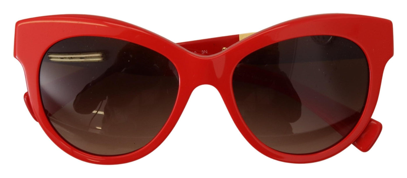 Red Cat Eye Lens Floral Arm Shades DG4215 Sunglasses