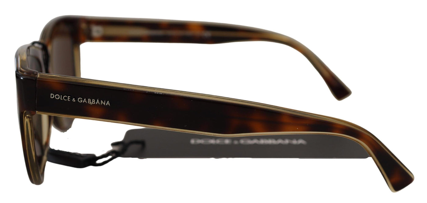 Plastic Full Rim Brown Mirror Lens DG4284 Sunglasses