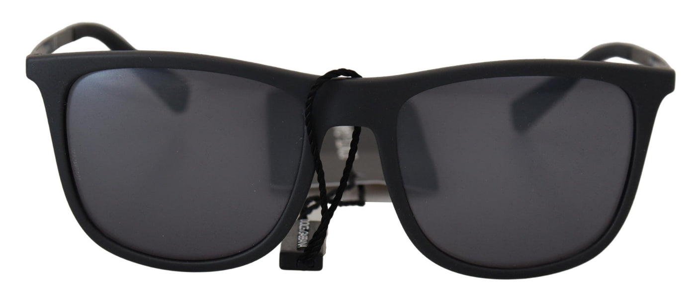 Black Rubber Full Rim Eyewear Unisex Sunglasses