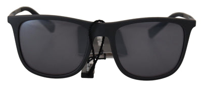 Black Rubber Full Rim Eyewear Unisex Sunglasses