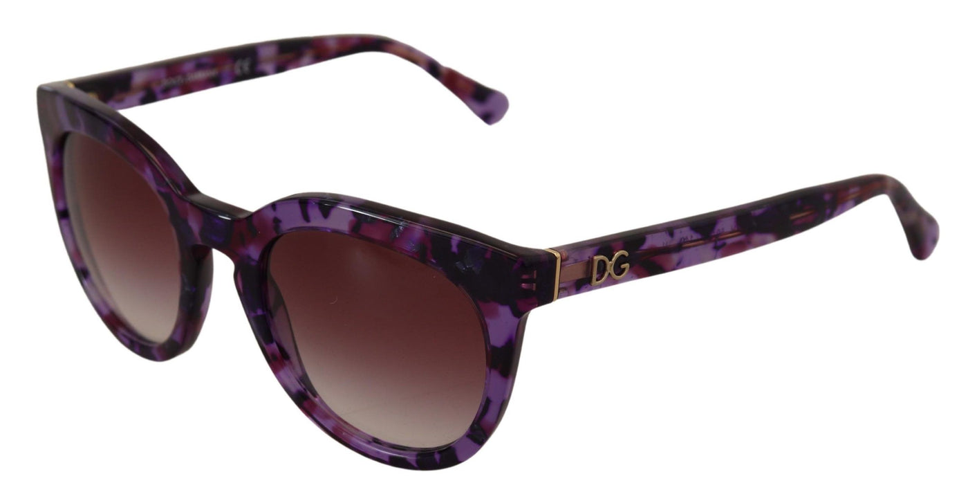 Purple Tortoise Oval Full Rim Eyewear DG4249 Sunglasses