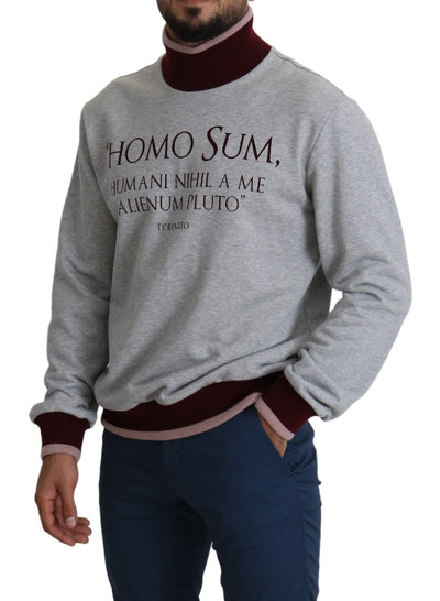 Gray Homo Sum Turtleneck Pullover Sweater