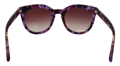 Purple Tortoise Oval Full Rim Eyewear DG4249 Sunglasses