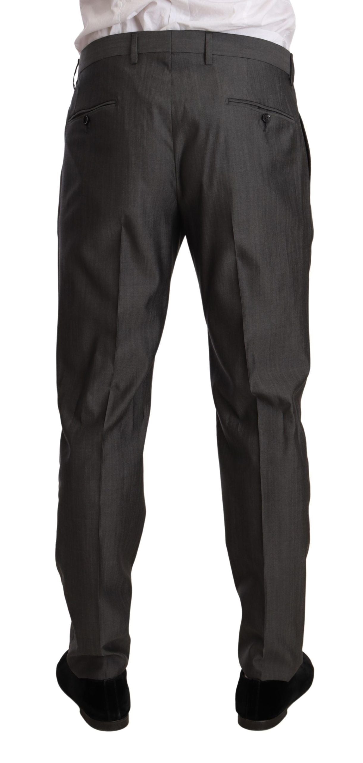 Gray Metallic MARTINI Slim Fit Set Suit