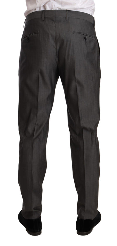 Gray Metallic MARTINI Slim Fit Set Suit