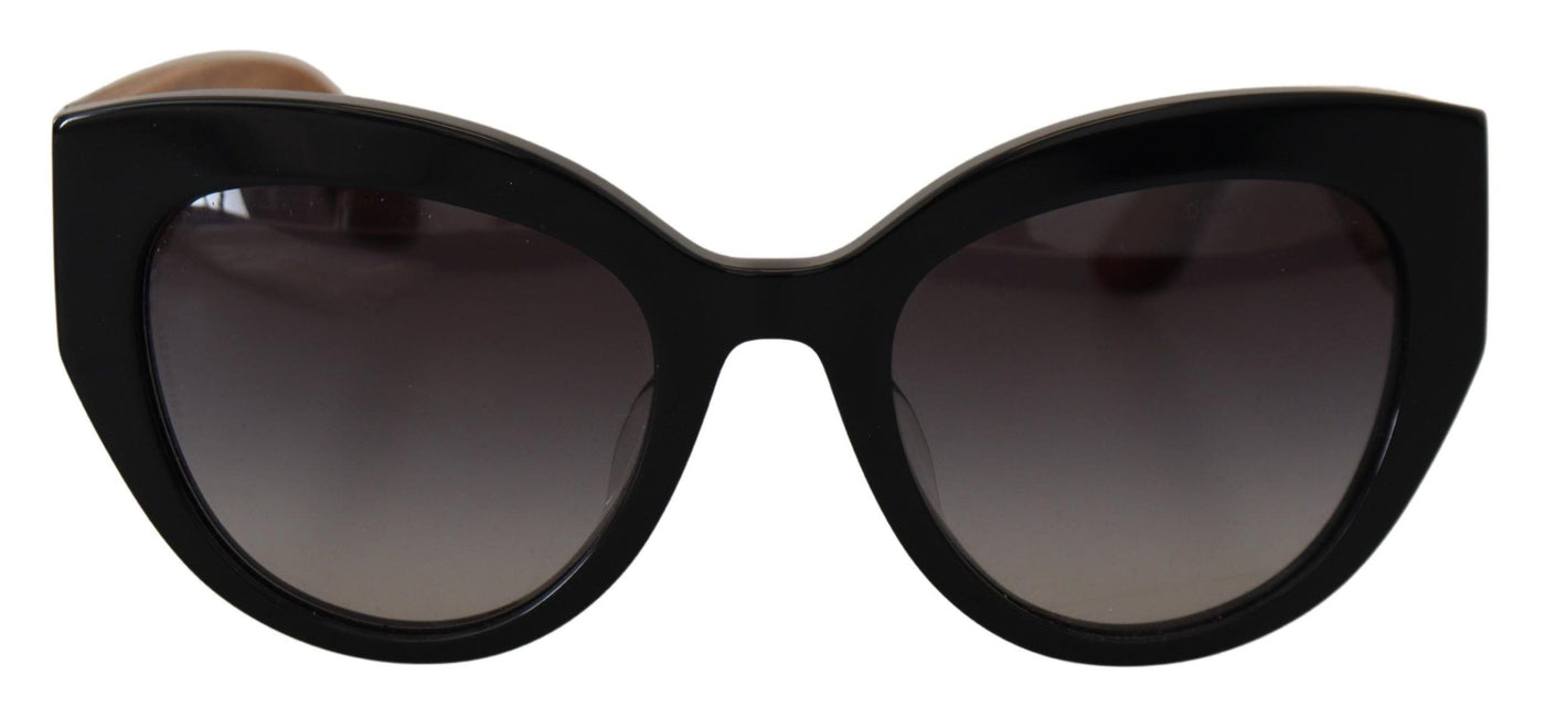 Black Acetate Frame Carretto Cat Eye Shades Sunglasses