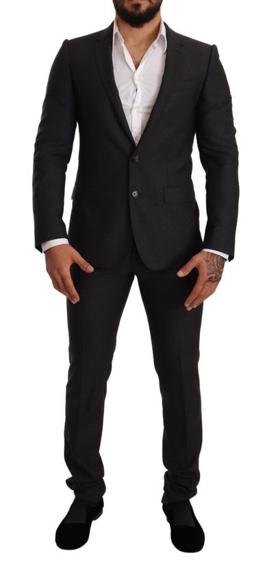 Gray Wool MARTINI Slim Fit Set Suit