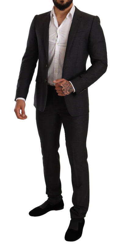 Gray Wool MARTINI Slim Fit Set Suit