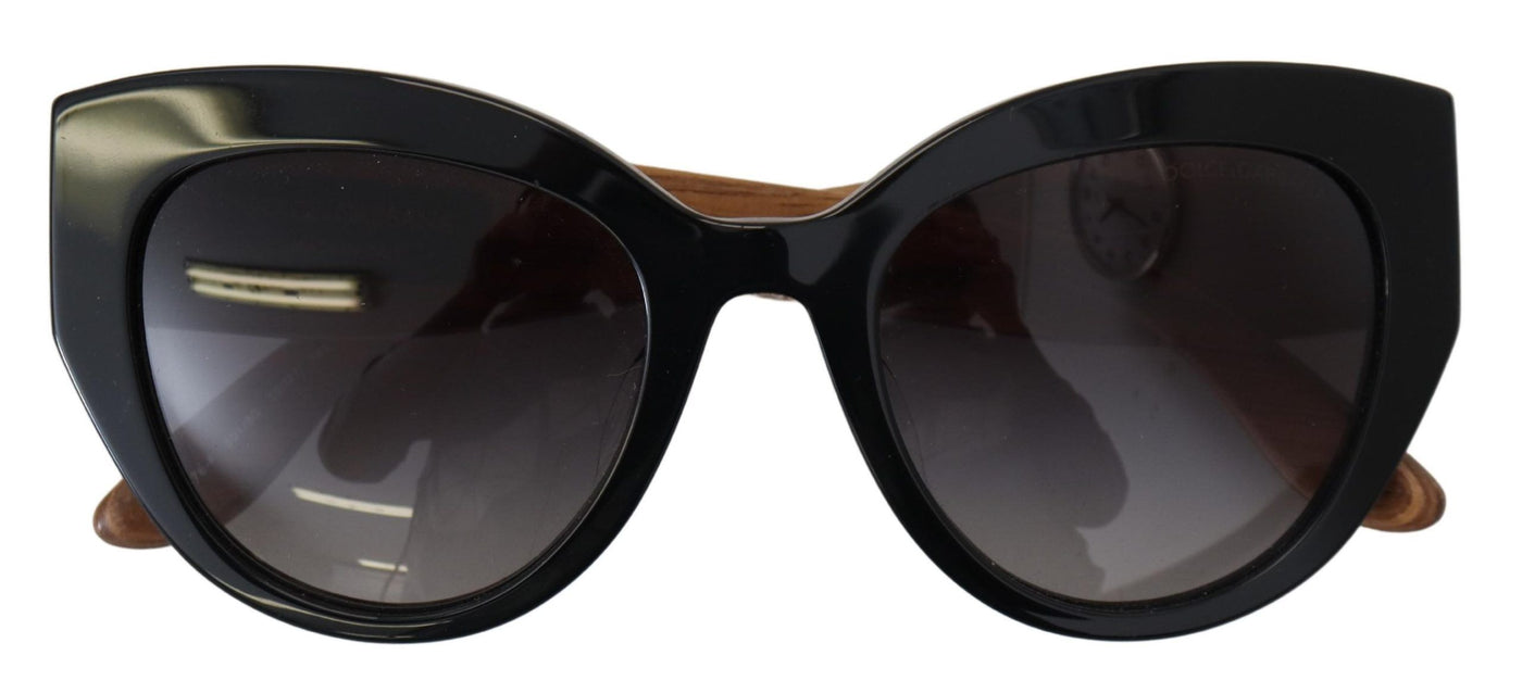 Black Acetate Frame Carretto Cat Eye Shades Sunglasses