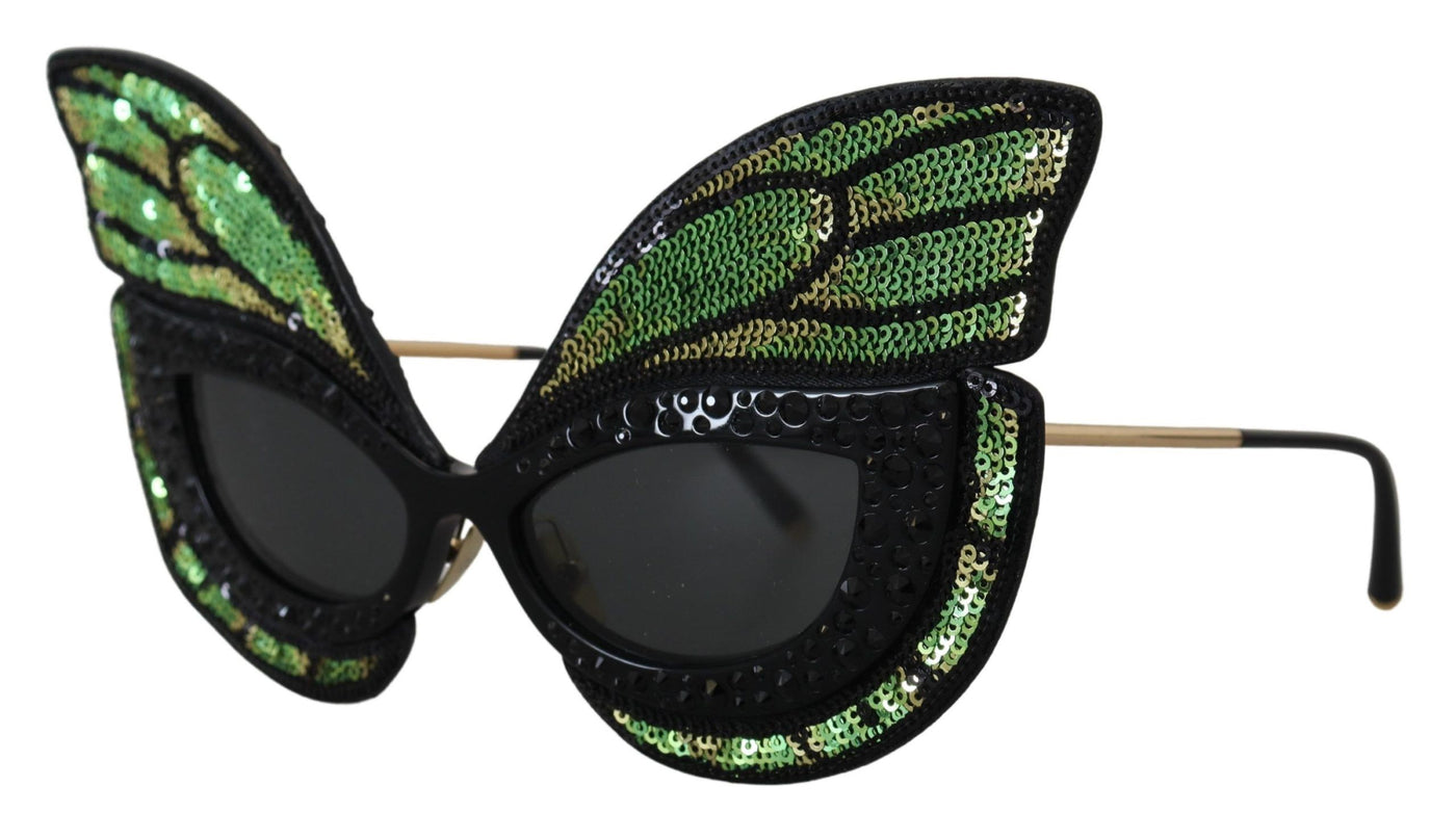 Multicolor Butterfly Sequined Women Special Edition Sunglasses