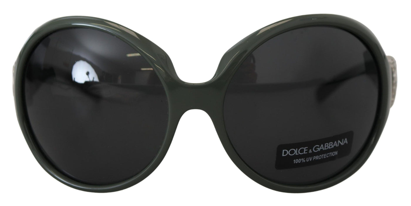 Green Plastic Frame Round DG Logo DG6030B Sunglasses