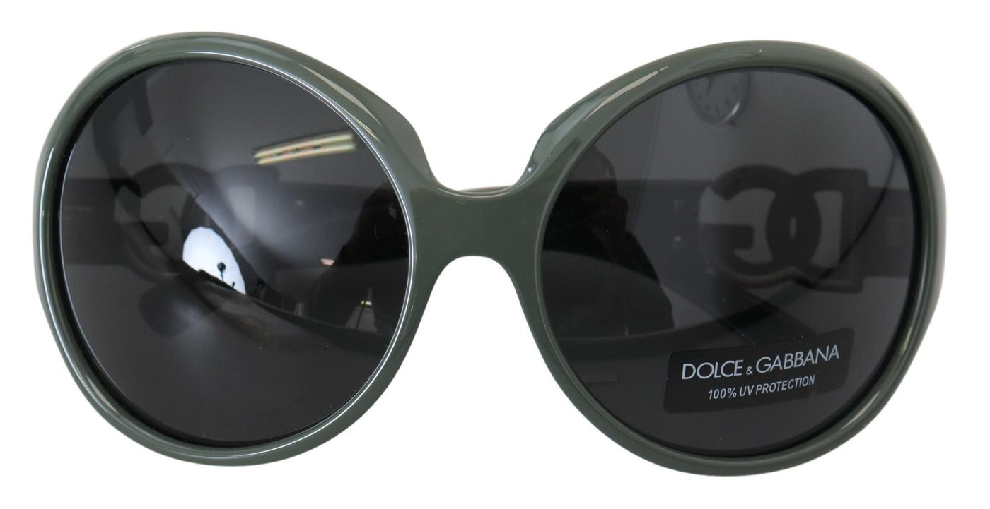 Green Plastic Frame Round DG Logo DG6030B Sunglasses