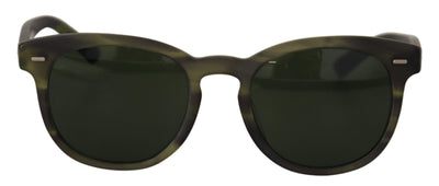 Green Havana Frame Green Lens Unisex Sunglasses