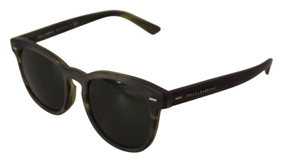 Green Havana Frame Green Lens Unisex Sunglasses