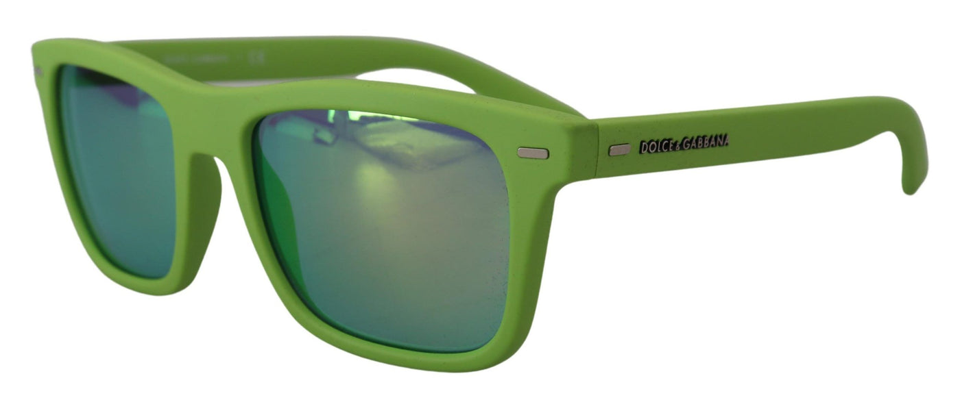 Green Rubber Full Rim Frame Shades DG6095 Acid Sunglasses