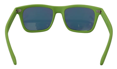 Green Rubber Full Rim Frame Shades DG6095 Acid Sunglasses