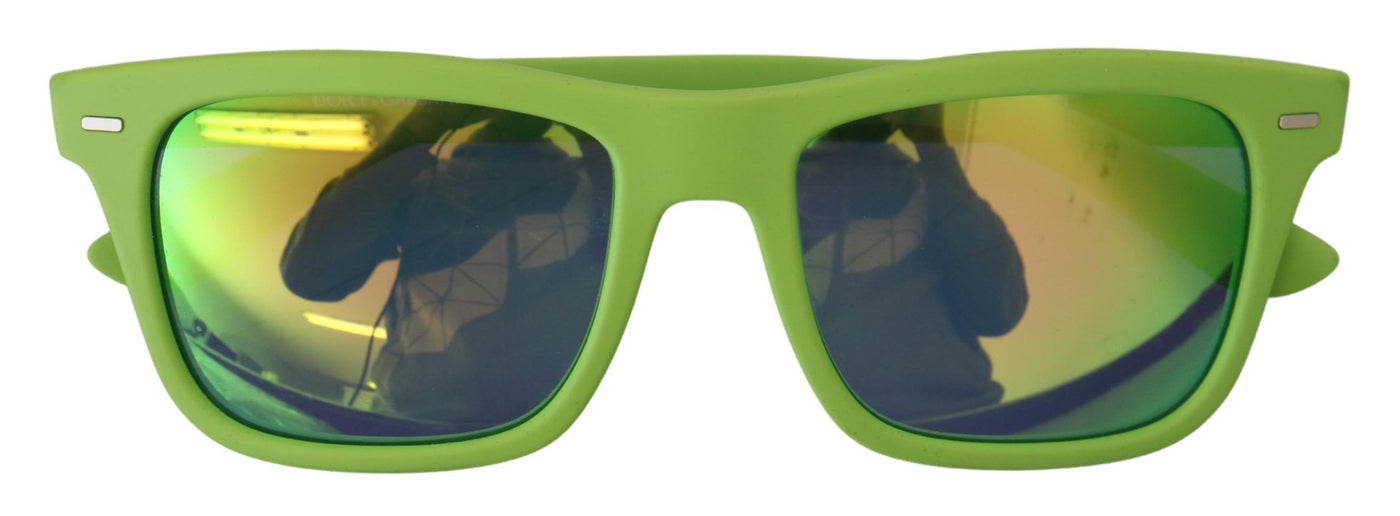 Green Rubber Full Rim Frame Shades DG6095 Acid Sunglasses