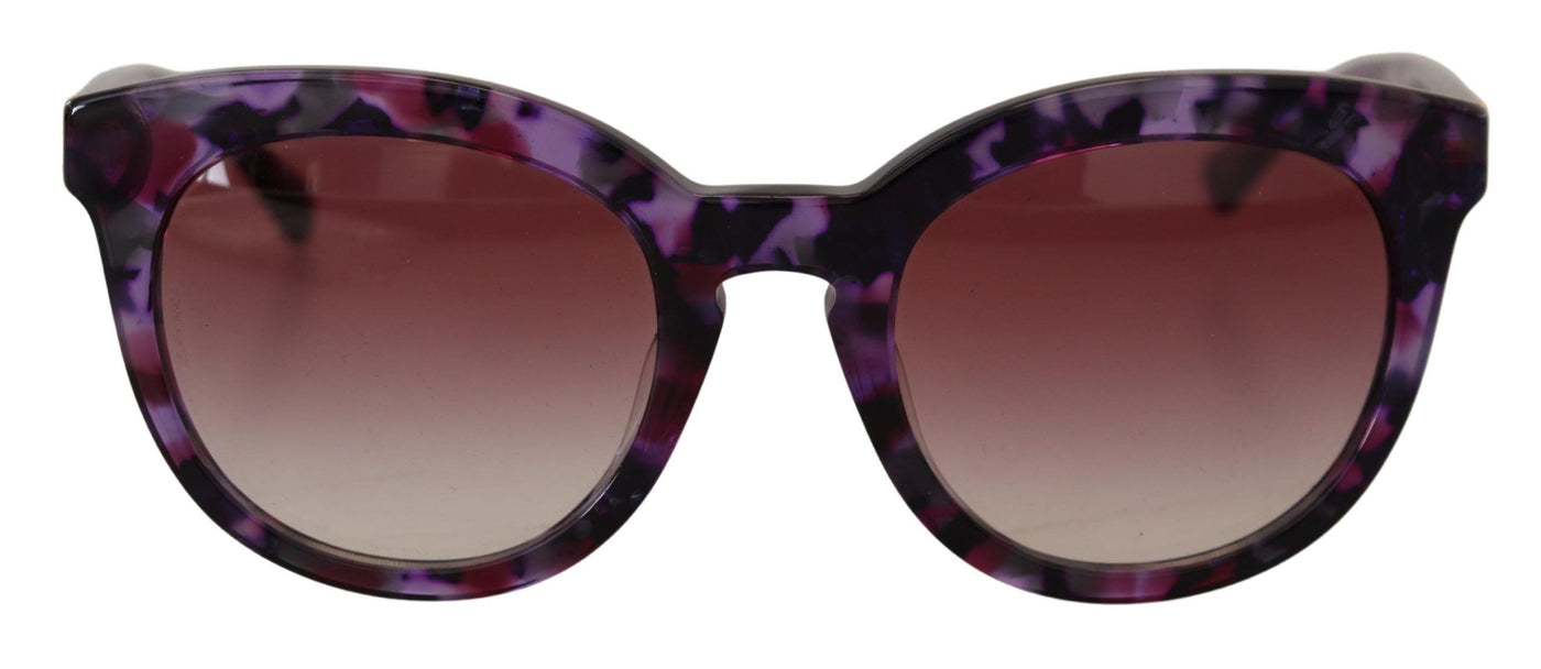 Purple Tortoise Oval Full Rim Eyewear DG4249F Sunglasses