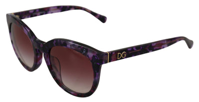 Purple Tortoise Oval Full Rim Eyewear DG4249F Sunglasses